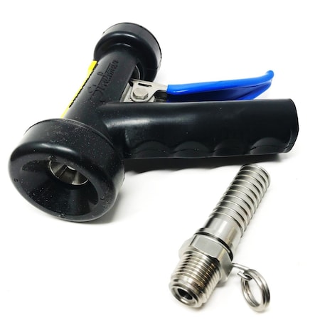 Strahman S70 Nozzle Black 3/4" W/ 360 Degree Swivel Adapter S70BLACK0075SWVL